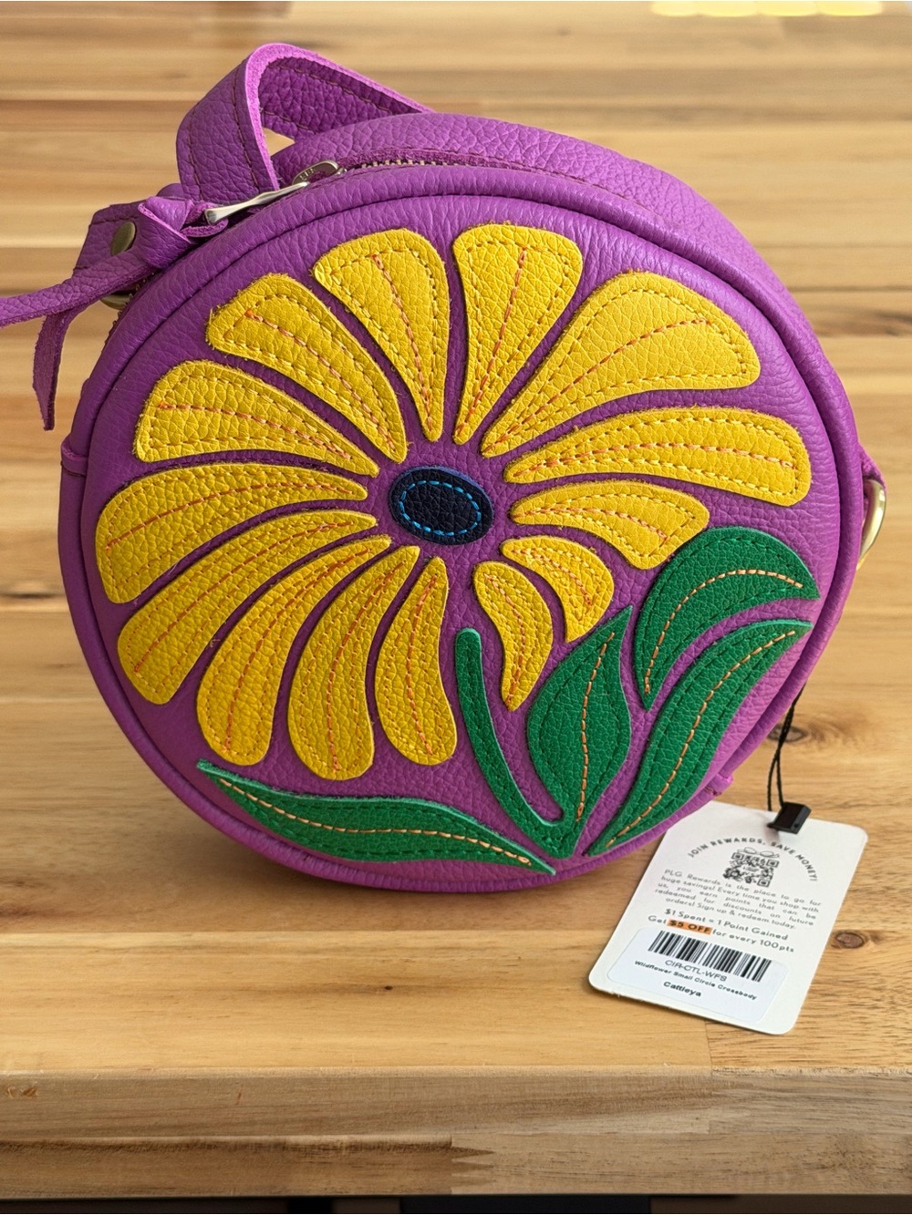 Portland Leather Goods Cattleya Small Circle Crossbody